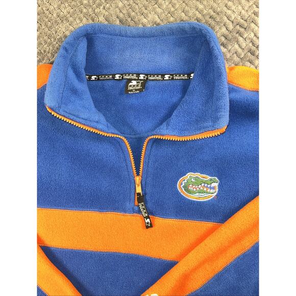 Florida Gators Sweatshirt Fleece Pullover Y2K 1/4 Zip Blue Long Sleeve Men XL - Picture 1 of 7